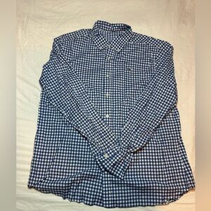 Vineyard Vines Navy and White Checkered Shirt